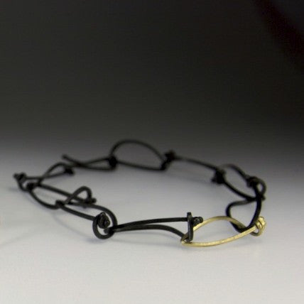 Doodle Leaf Chain Bracelet