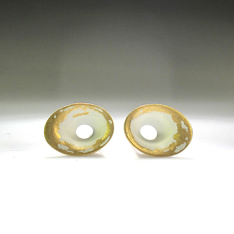 Warp Earrings-Small Oval