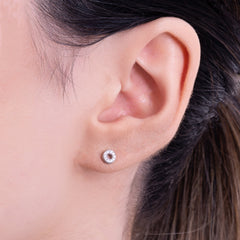 H0 Earrings with Diamonds