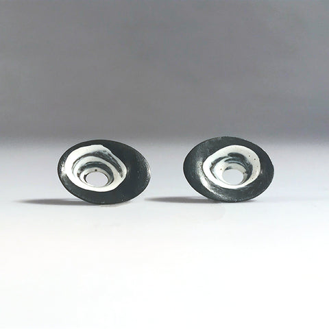 Warp Earrings-Small Oval