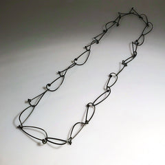 Doodle Leaf Necklace - Long