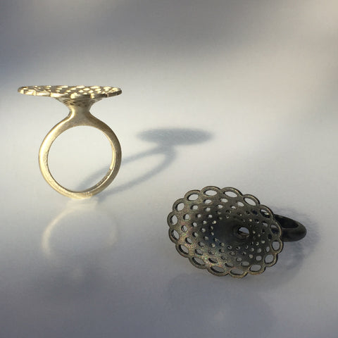 Doily Oval Ring