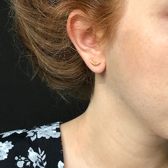 Crescent Earrings-Tiny