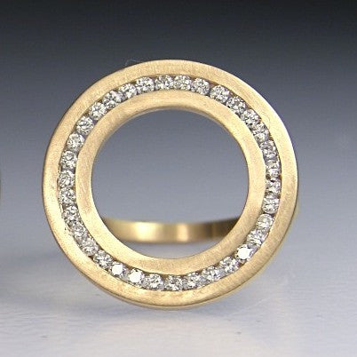 Circle Ring With Diamonds