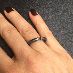 Diamond Tipped Wedding Ring